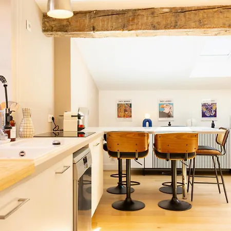 Duplex De Charme Avec 2 Chambres, Climatisation & Parking En Centre-ville Bordeaux